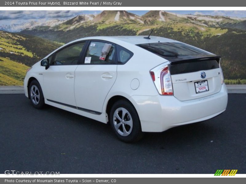 Blizzard White Pearl / Misty Gray 2014 Toyota Prius Four Hybrid