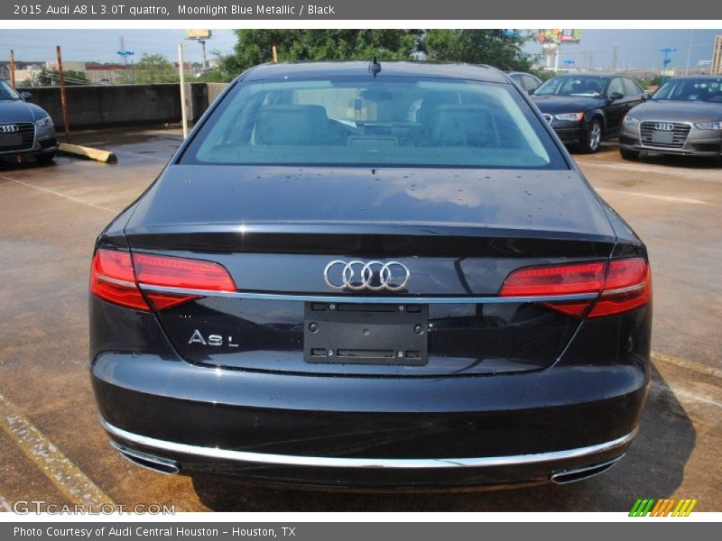 Moonlight Blue Metallic / Black 2015 Audi A8 L 3.0T quattro