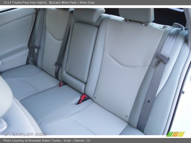 Blizzard White Pearl / Misty Gray 2014 Toyota Prius Four Hybrid