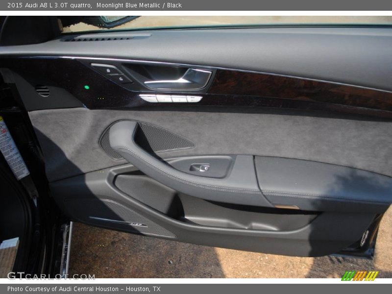 Moonlight Blue Metallic / Black 2015 Audi A8 L 3.0T quattro
