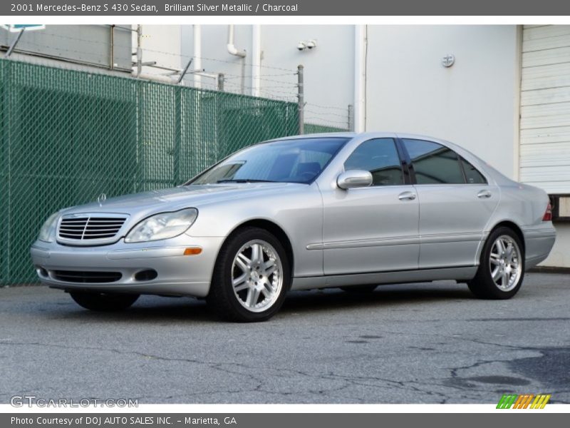 Brilliant Silver Metallic / Charcoal 2001 Mercedes-Benz S 430 Sedan