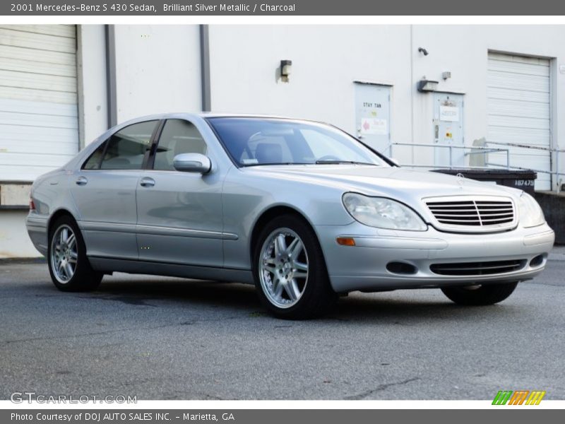 Brilliant Silver Metallic / Charcoal 2001 Mercedes-Benz S 430 Sedan