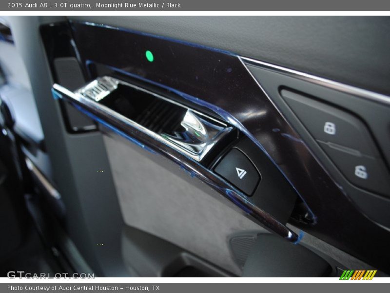 Moonlight Blue Metallic / Black 2015 Audi A8 L 3.0T quattro