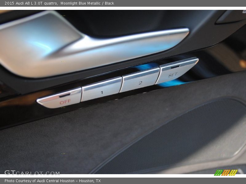 Moonlight Blue Metallic / Black 2015 Audi A8 L 3.0T quattro