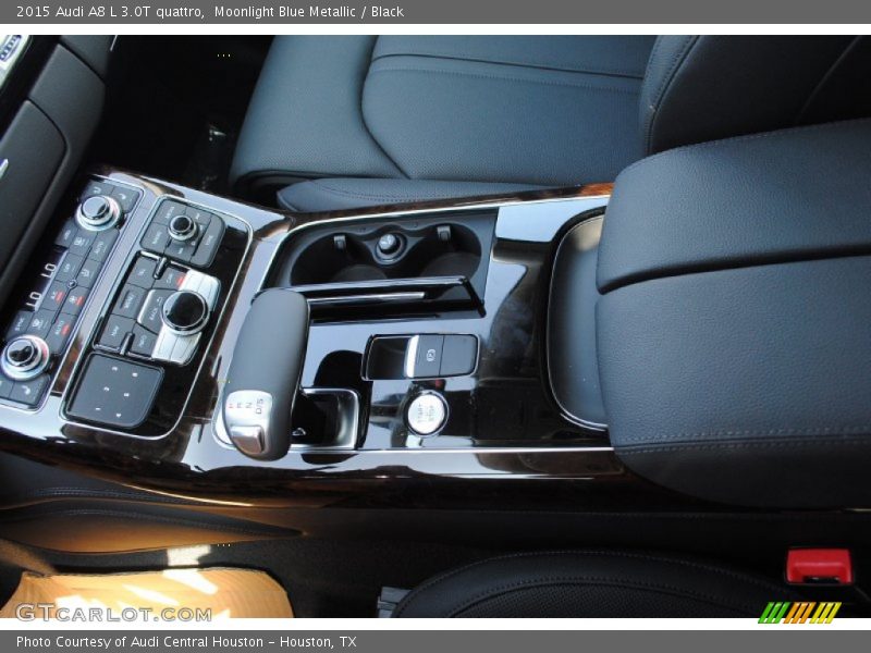 Moonlight Blue Metallic / Black 2015 Audi A8 L 3.0T quattro