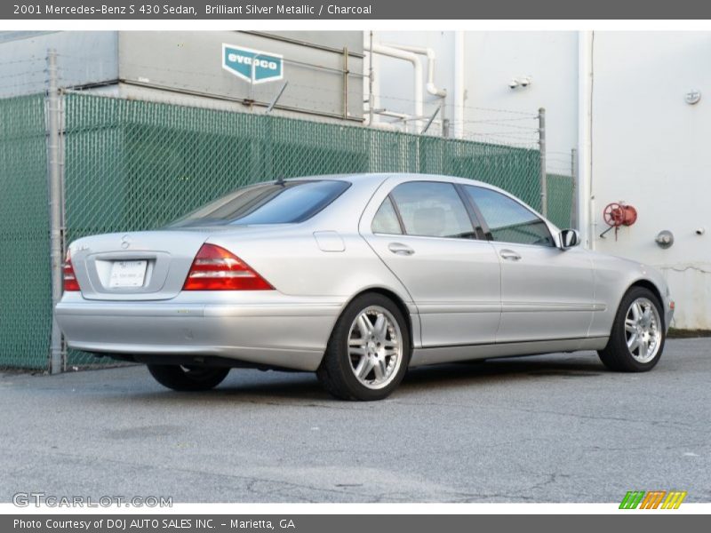 Brilliant Silver Metallic / Charcoal 2001 Mercedes-Benz S 430 Sedan