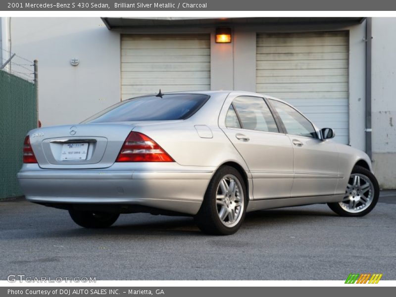 Brilliant Silver Metallic / Charcoal 2001 Mercedes-Benz S 430 Sedan
