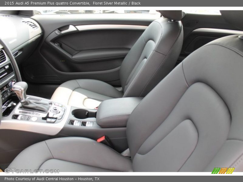 Floret Silver Metallic / Black 2015 Audi A5 Premium Plus quattro Convertible