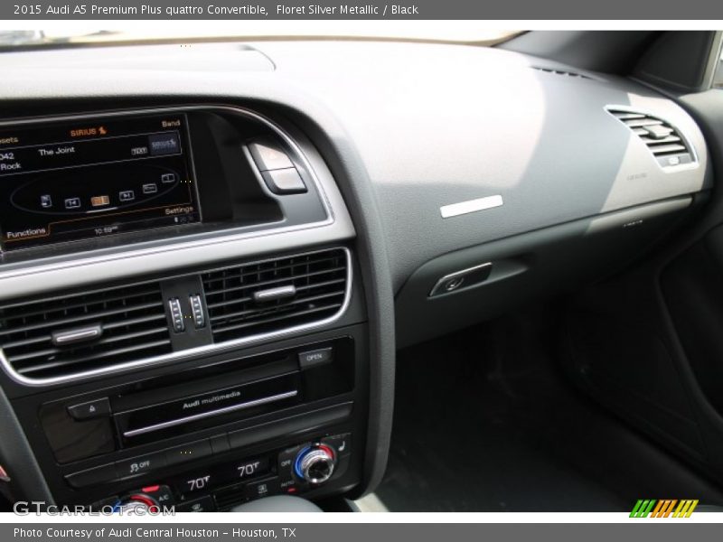 Floret Silver Metallic / Black 2015 Audi A5 Premium Plus quattro Convertible