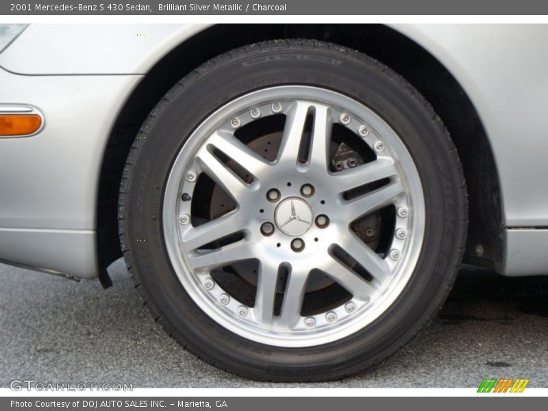 Brilliant Silver Metallic / Charcoal 2001 Mercedes-Benz S 430 Sedan