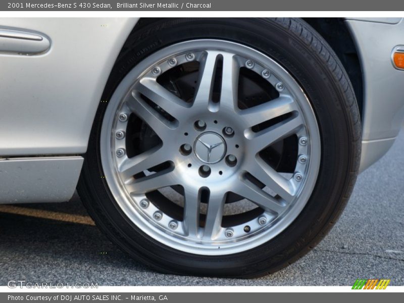 Brilliant Silver Metallic / Charcoal 2001 Mercedes-Benz S 430 Sedan