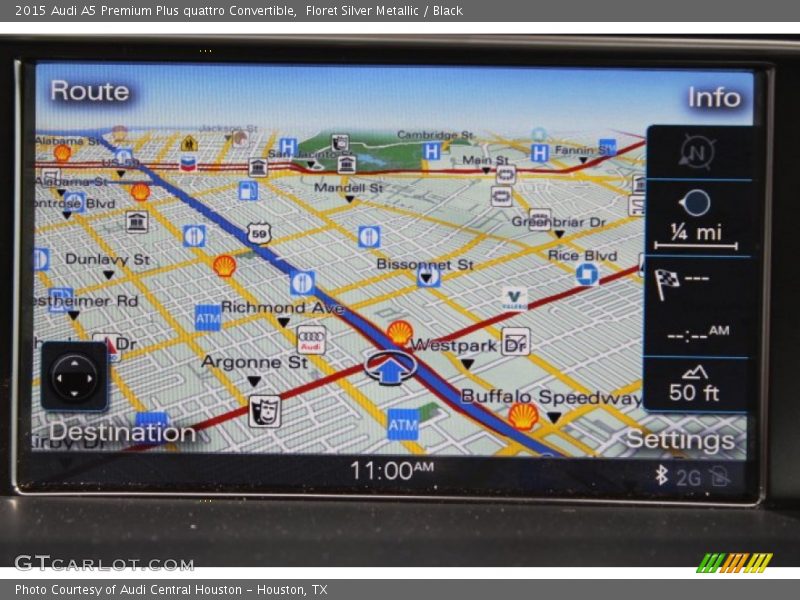 Navigation of 2015 A5 Premium Plus quattro Convertible