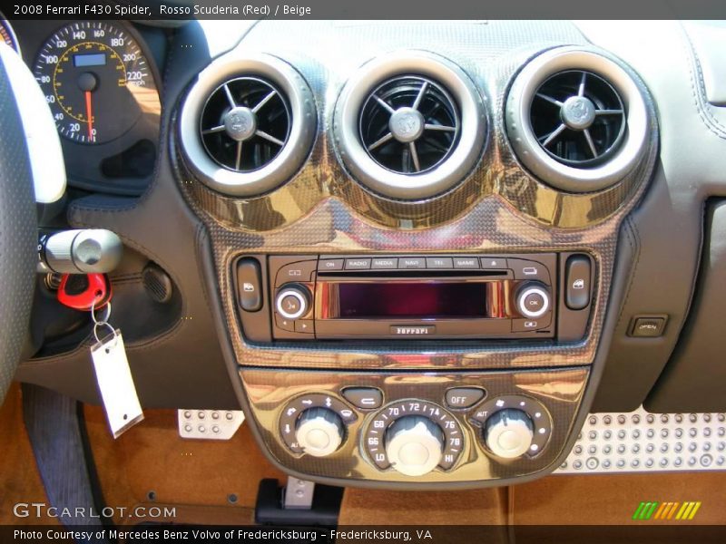 Controls of 2008 F430 Spider