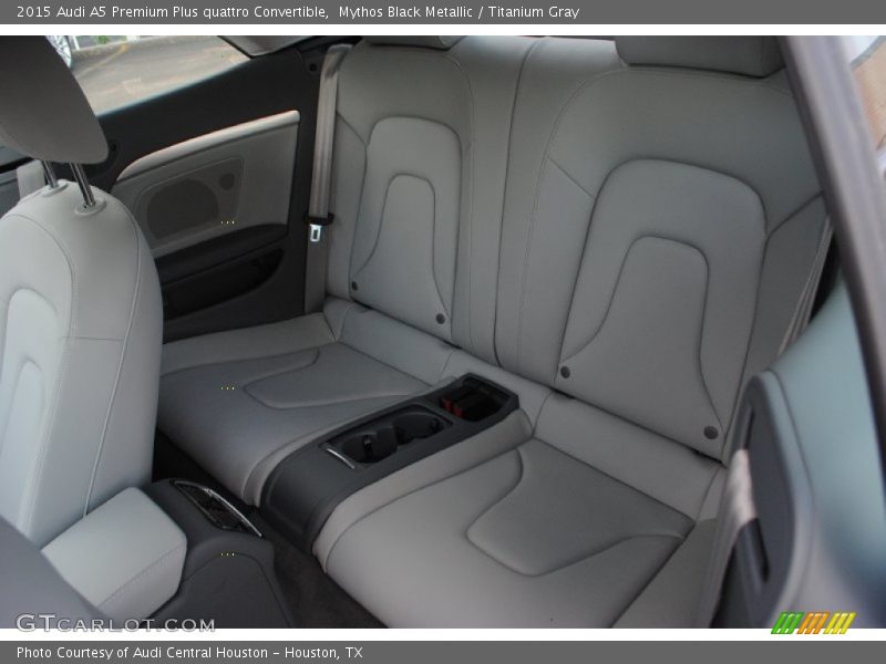 Mythos Black Metallic / Titanium Gray 2015 Audi A5 Premium Plus quattro Convertible