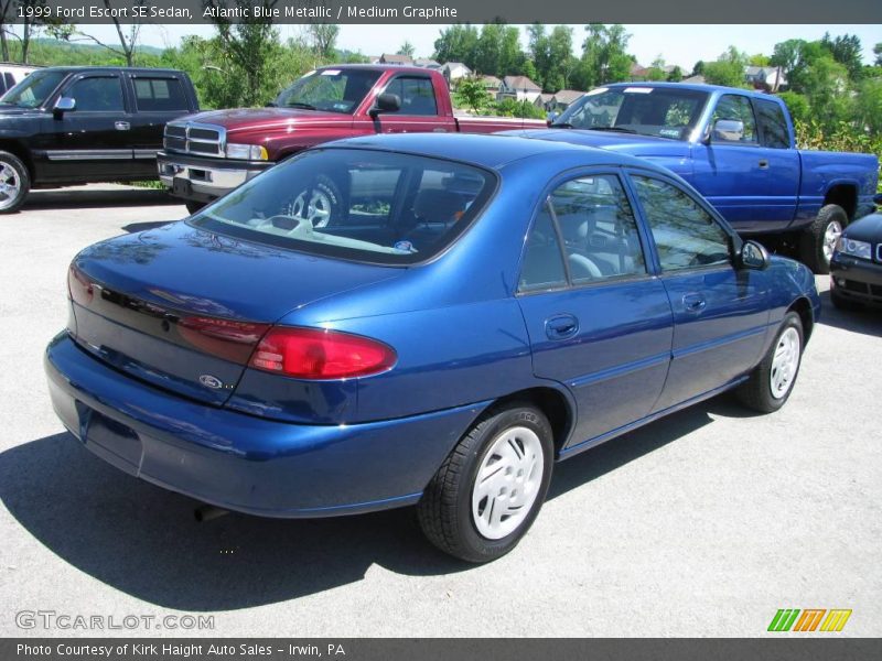 Atlantic Blue Metallic / Medium Graphite 1999 Ford Escort SE Sedan