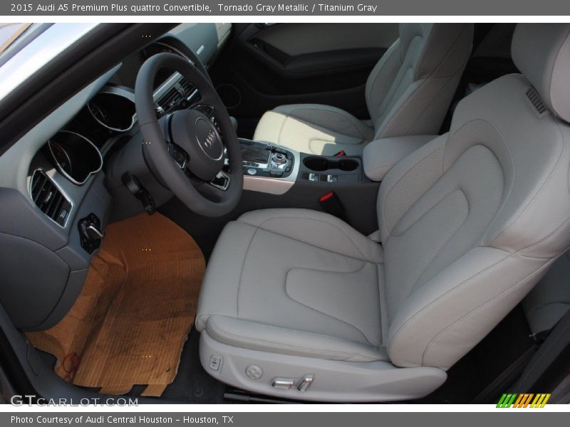  2015 A5 Premium Plus quattro Convertible Titanium Gray Interior