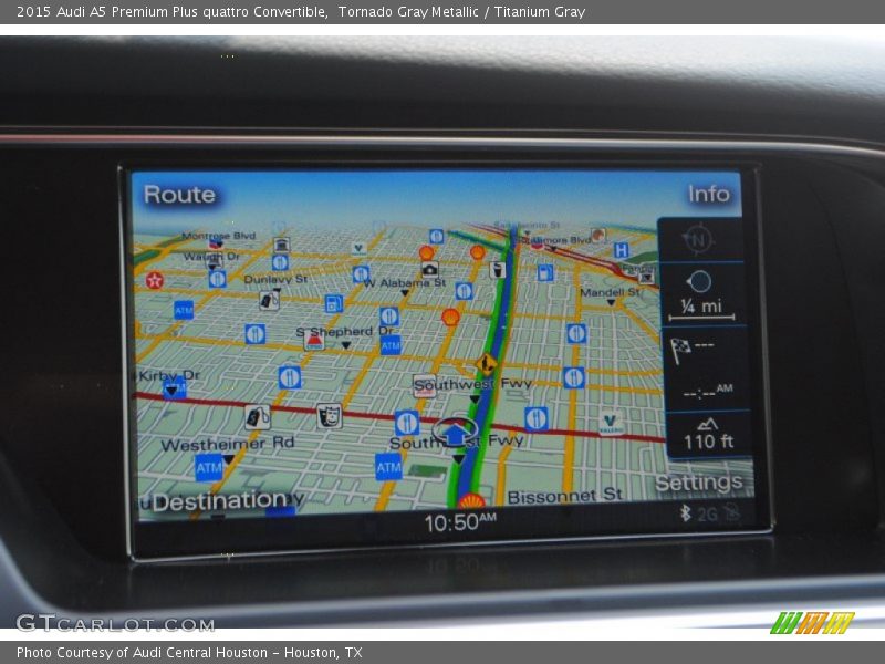 Navigation of 2015 A5 Premium Plus quattro Convertible