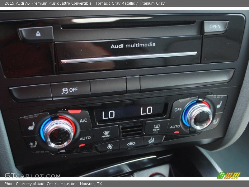 Tornado Gray Metallic / Titanium Gray 2015 Audi A5 Premium Plus quattro Convertible