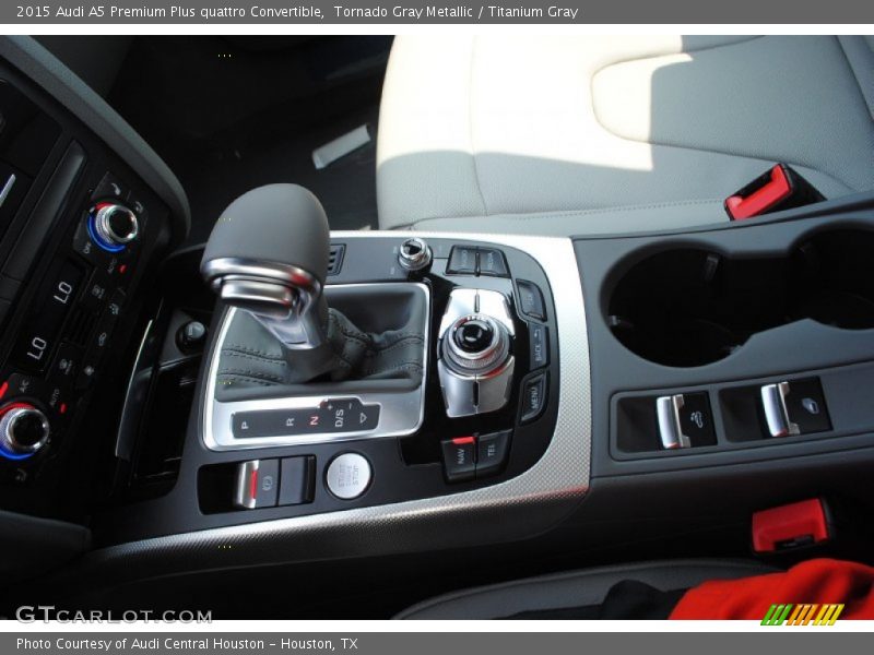 Tornado Gray Metallic / Titanium Gray 2015 Audi A5 Premium Plus quattro Convertible
