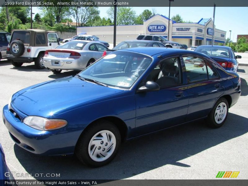 Atlantic Blue Metallic / Medium Graphite 1999 Ford Escort SE Sedan