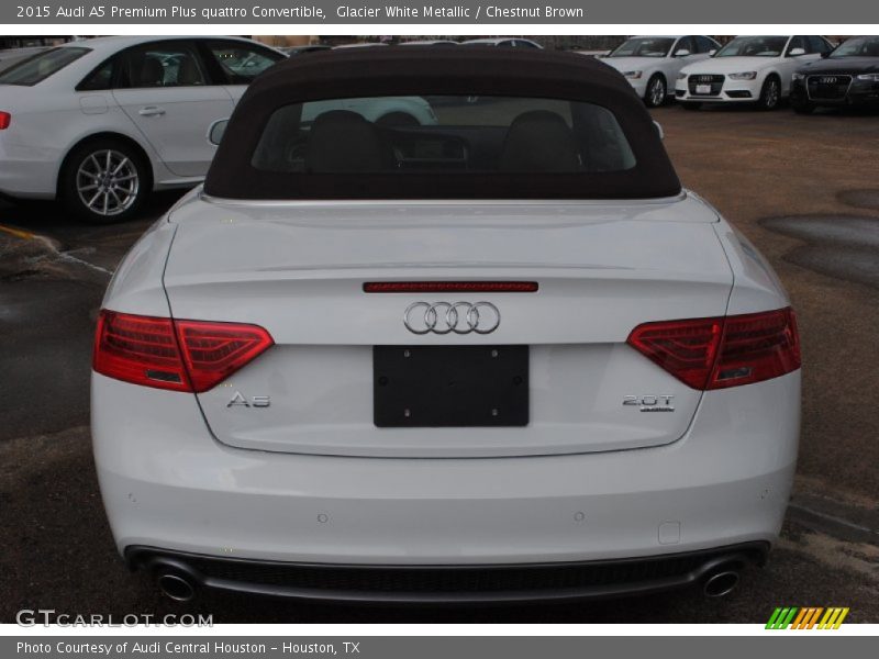 Glacier White Metallic / Chestnut Brown 2015 Audi A5 Premium Plus quattro Convertible