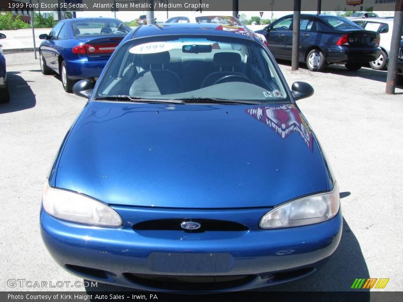 Atlantic Blue Metallic / Medium Graphite 1999 Ford Escort SE Sedan