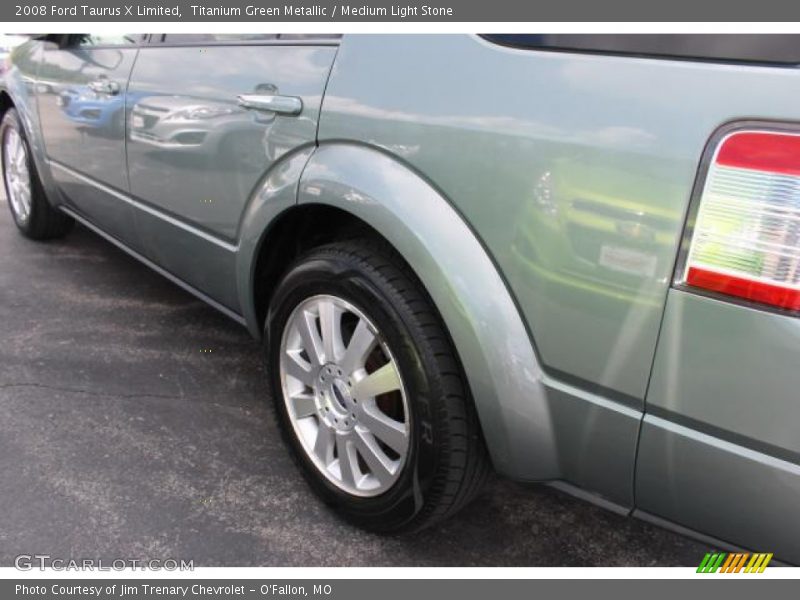 Titanium Green Metallic / Medium Light Stone 2008 Ford Taurus X Limited