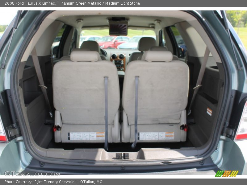 Titanium Green Metallic / Medium Light Stone 2008 Ford Taurus X Limited