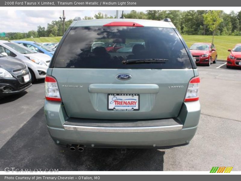 Titanium Green Metallic / Medium Light Stone 2008 Ford Taurus X Limited