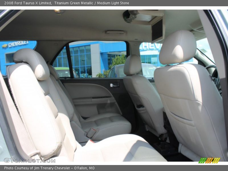 Titanium Green Metallic / Medium Light Stone 2008 Ford Taurus X Limited
