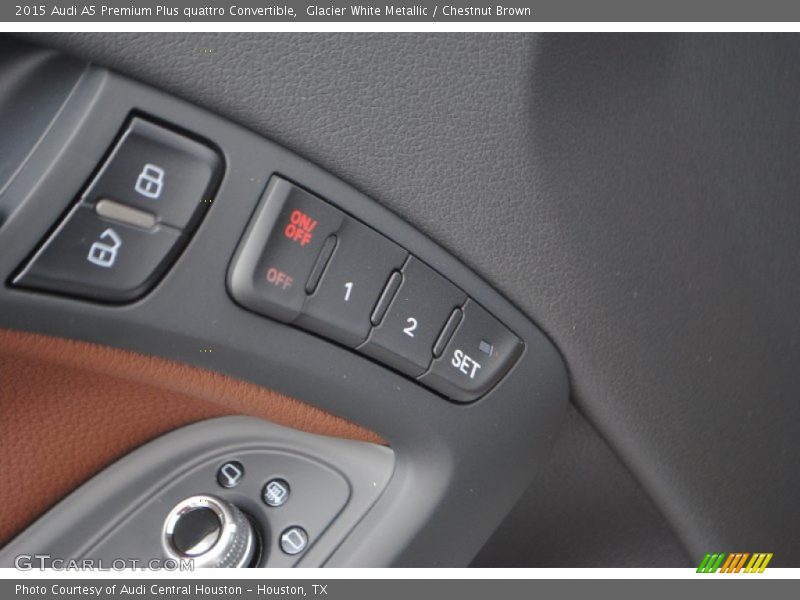 Glacier White Metallic / Chestnut Brown 2015 Audi A5 Premium Plus quattro Convertible
