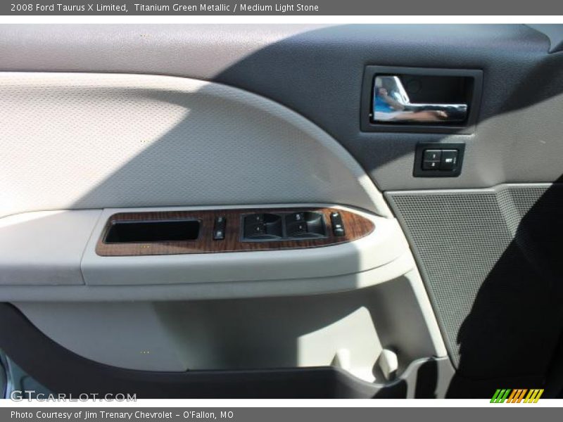 Titanium Green Metallic / Medium Light Stone 2008 Ford Taurus X Limited
