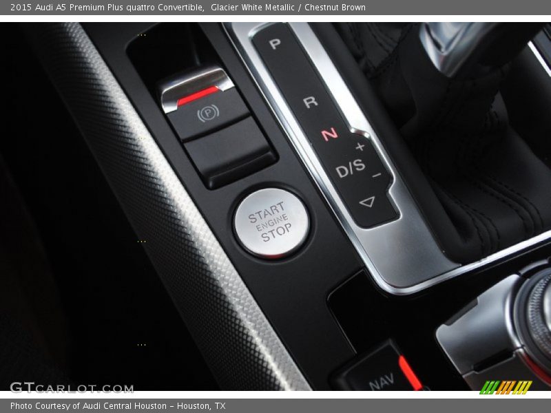 Glacier White Metallic / Chestnut Brown 2015 Audi A5 Premium Plus quattro Convertible