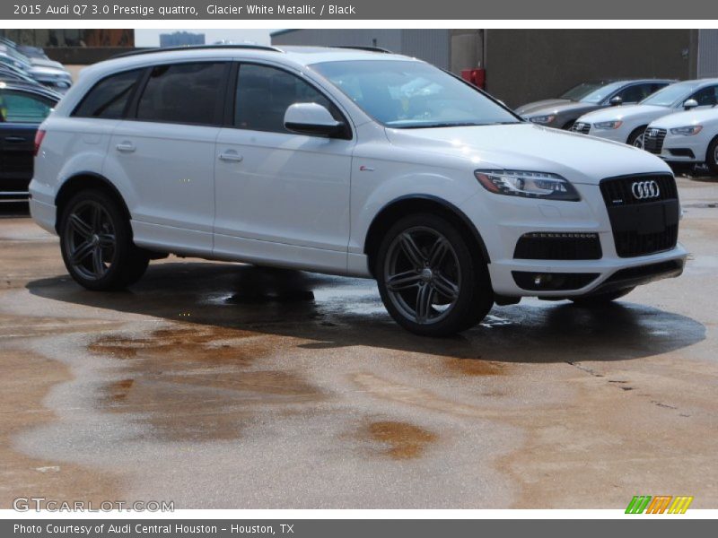 Glacier White Metallic / Black 2015 Audi Q7 3.0 Prestige quattro