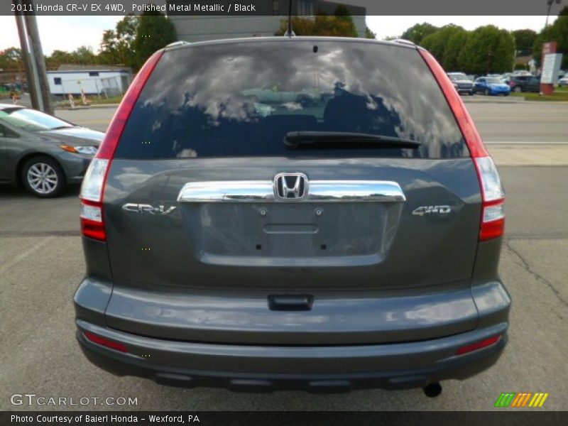 Polished Metal Metallic / Black 2011 Honda CR-V EX 4WD