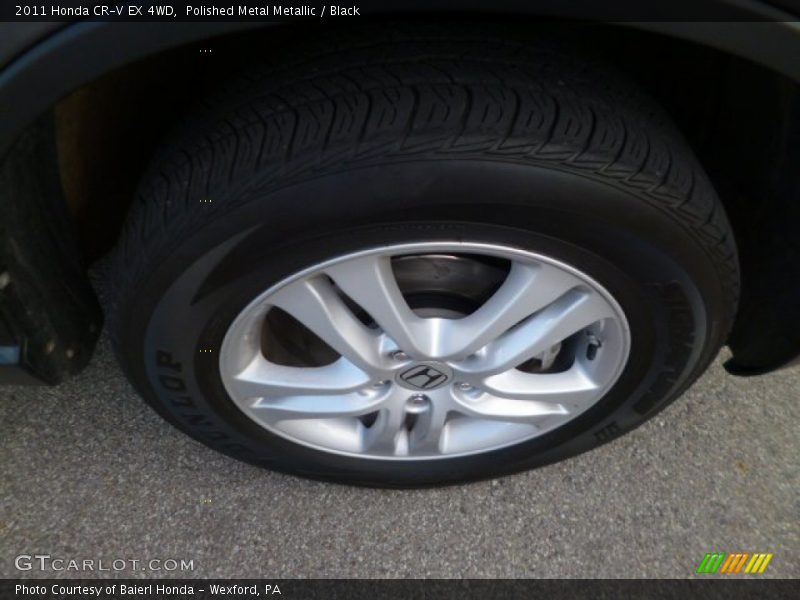 Polished Metal Metallic / Black 2011 Honda CR-V EX 4WD