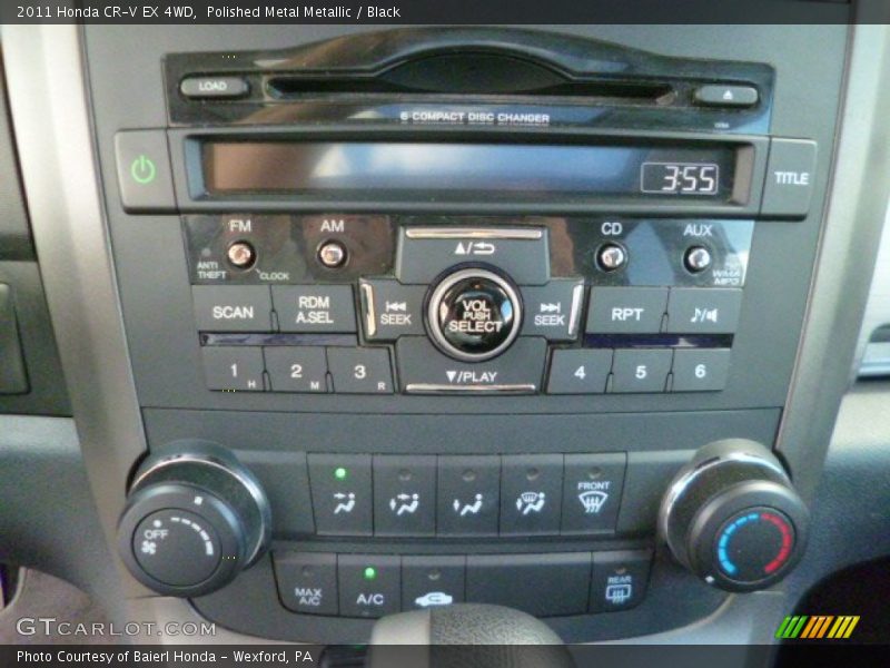 Polished Metal Metallic / Black 2011 Honda CR-V EX 4WD