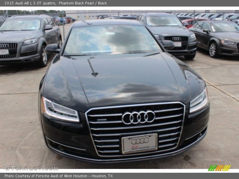 Phantom Black Pearl / Black 2015 Audi A8 L 3.0T quattro