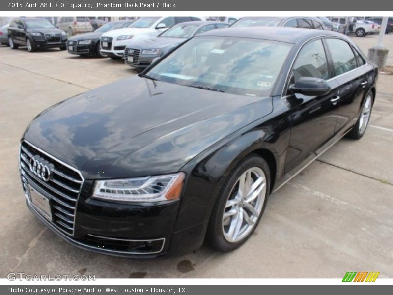 Phantom Black Pearl / Black 2015 Audi A8 L 3.0T quattro