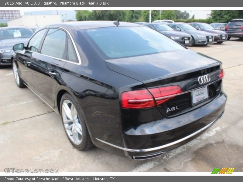 Phantom Black Pearl / Black 2015 Audi A8 L 3.0T quattro