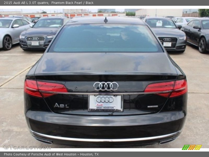 Phantom Black Pearl / Black 2015 Audi A8 L 3.0T quattro
