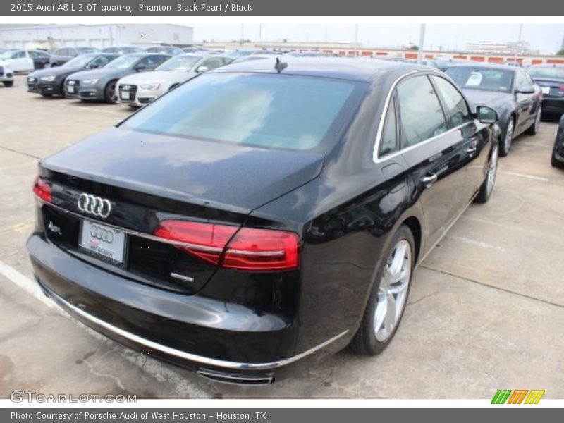 Phantom Black Pearl / Black 2015 Audi A8 L 3.0T quattro