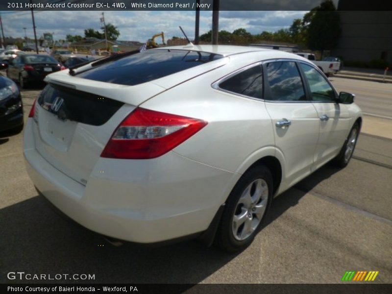 White Diamond Pearl / Ivory 2011 Honda Accord Crosstour EX-L 4WD