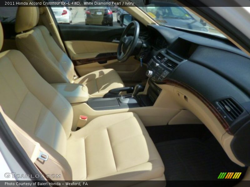 White Diamond Pearl / Ivory 2011 Honda Accord Crosstour EX-L 4WD