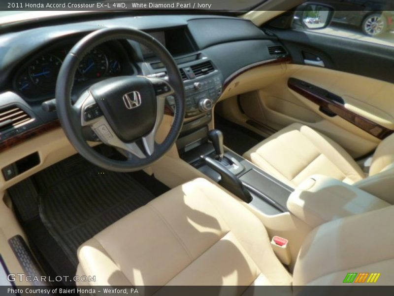 Ivory Interior - 2011 Accord Crosstour EX-L 4WD 