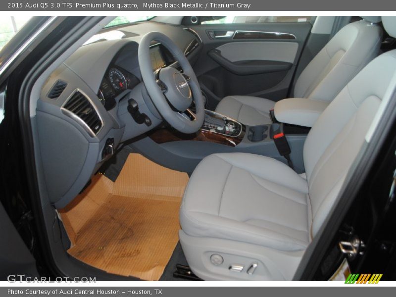 Mythos Black Metallic / Titanium Gray 2015 Audi Q5 3.0 TFSI Premium Plus quattro