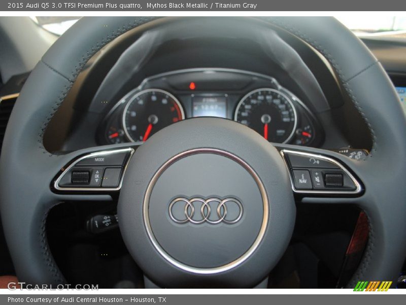 Mythos Black Metallic / Titanium Gray 2015 Audi Q5 3.0 TFSI Premium Plus quattro
