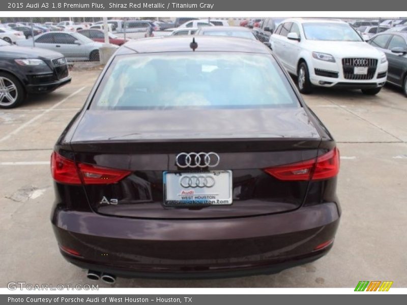 Shiraz Red Metallic / Titanium Gray 2015 Audi A3 1.8 Premium Plus