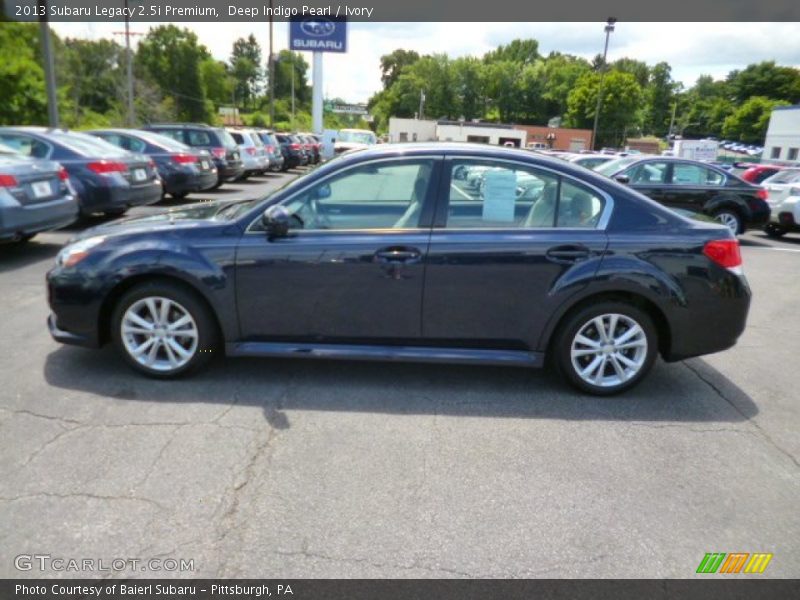 Deep Indigo Pearl / Ivory 2013 Subaru Legacy 2.5i Premium