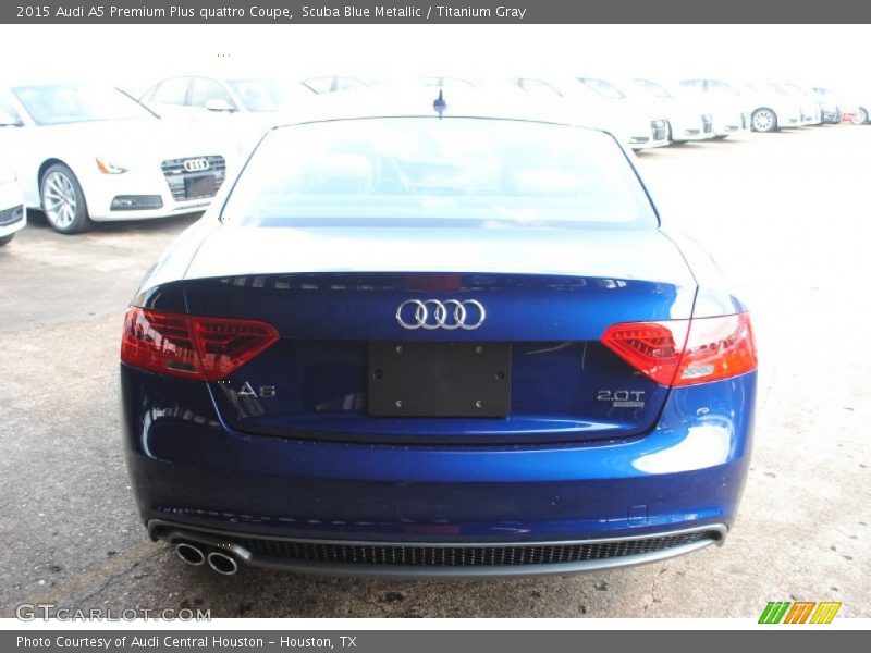 Scuba Blue Metallic / Titanium Gray 2015 Audi A5 Premium Plus quattro Coupe